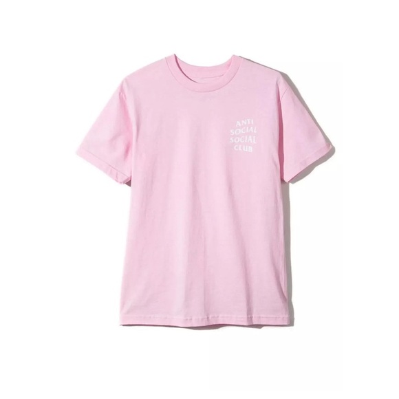 ASSC | Anti Social Social Club Mind Games Logo 2 T-Shirt | NWT (M) Pink/White - Picture 4 of 5